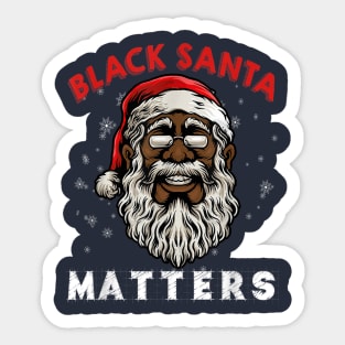 Black Santa Matters Sticker